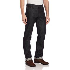 Naked & Famous Denim Raw Selvedge Black Jeans